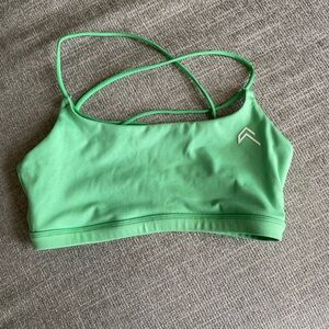 Green Strappy Sports Bra - Unbranded Activewear